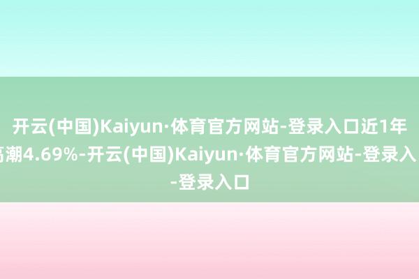 开云(中国)Kaiyun·体育官方网站-登录入口近1年高潮4.69%-开云(中国)Kaiyun·体育官方网站-登录入口