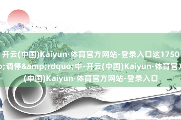 开云(中国)Kaiyun·体育官方网站-登录入口这1750亿&ldquo;调停&rdquo;中-开云(中国)Kaiyun·体育官方网站-登录入口