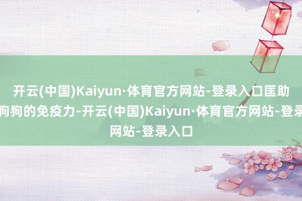 开云(中国)Kaiyun·体育官方网站-登录入口匡助培植狗狗的免疫力-开云(中国)Kaiyun·体育官方网站-登录入口