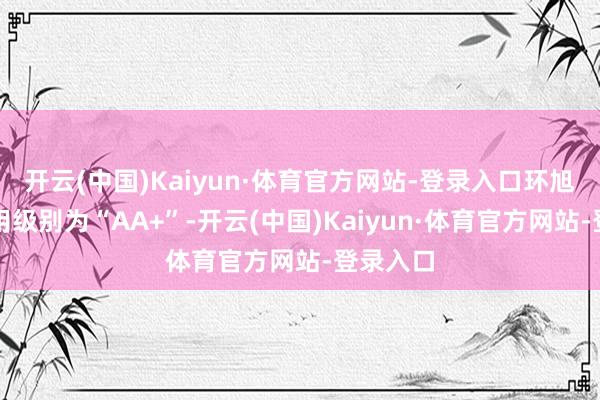 开云(中国)Kaiyun·体育官方网站-登录入口环旭转债信用级别为“AA+”-开云(中国)Kaiyun·体育官方网站-登录入口