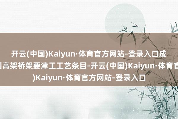 开云(中国)Kaiyun·体育官方网站-登录入口成金青快速路两侧因高架桥架要津工工艺条目-开云(中国)Kaiyun·体育官方网站-登录入口