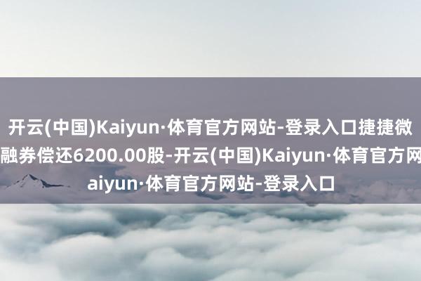 开云(中国)Kaiyun·体育官方网站-登录入口捷捷微电12月31日融券偿还6200.00股-开云(中国)Kaiyun·体育官方网站-登录入口