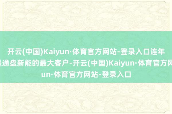 开云(中国)Kaiyun·体育官方网站-登录入口连年来三峡集团是通盘新能的最大客户-开云(中国)Kaiyun·体育官方网站-登录入口
