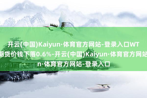 开云(中国)Kaiyun·体育官方网站-登录入口　　WTI 7月原油期货价钱下落0.6%-开云(中国)Kaiyun·体育官方网站-登录入口