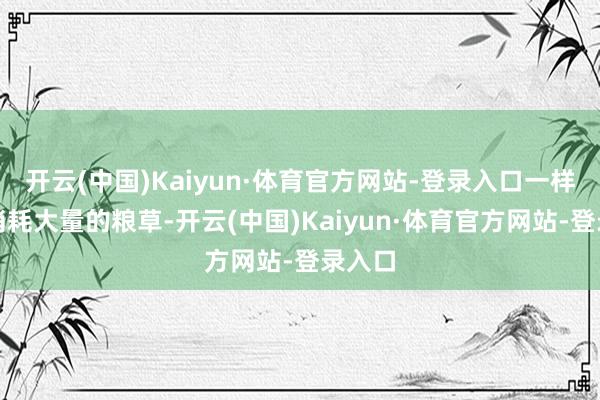 开云(中国)Kaiyun·体育官方网站-登录入口一样也会消耗大量的粮草-开云(中国)Kaiyun·体育官方网站-登录入口
