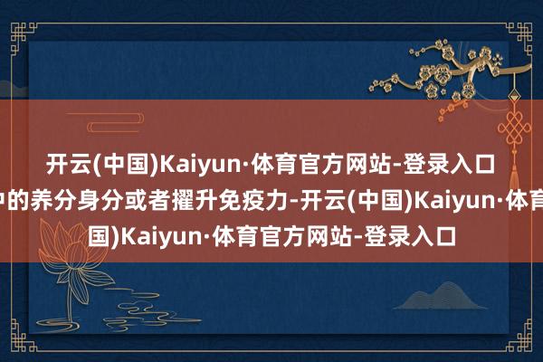 开云(中国)Kaiyun·体育官方网站-登录入口　　擢升免疫力：绿茶中的养分身分或者擢升免疫力-开云(中国)Kaiyun·体育官方网站-登录入口