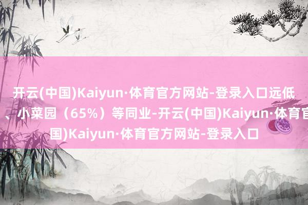 开云(中国)Kaiyun·体育官方网站-登录入口远低于乡村基（57%）、小菜园（65%）等同业-开云(中国)Kaiyun·体育官方网站-登录入口